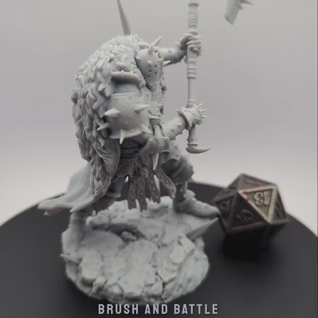 Gorkal Blessed Champions | Miniature by Archvillain Games | Resin mini for tabletop gaming, D&D, Pathfinder, painting | Assembled and Primed