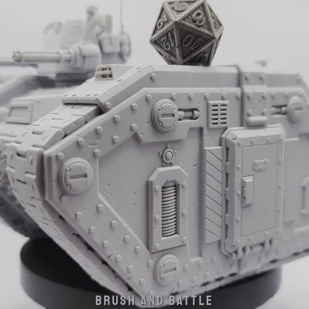 Morior M1 Badger | (Massive) Miniature by Archvillain Games | Resin Mini for Tabletop Gaming, D&D, Wargaming, Painting | Assembled + Primed