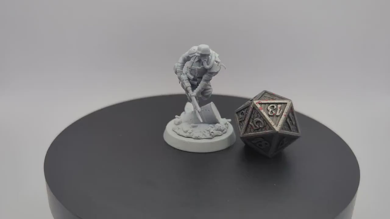 Morior Light Infantry | Miniatures by Archvillain Games | Resin Mini for Tabletop Gaming, D&D, Wargaming, Painting | Assembled and Primed