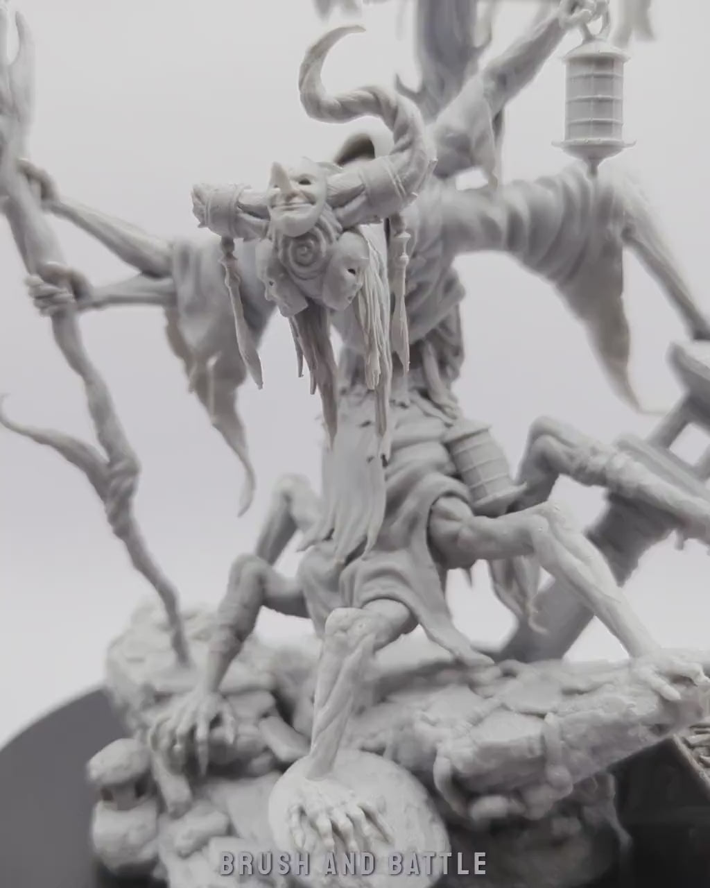 Jinja Obake | (Massive) Miniatures by Archvillain Games | Resin mini for tabletop gaming, D&D, Pathfinder, painting | Assembled and Primed
