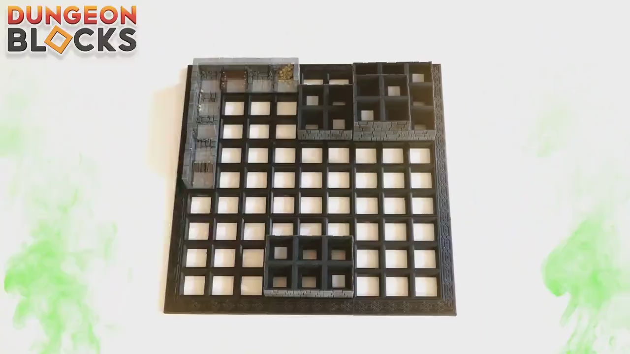 Dungeon Blocks Medieval Town Expansion Tiles (93-127) | FDM or Resin Printed | Great for D&D, Pathfinder, or any Tabletop RPG | Free Grids!